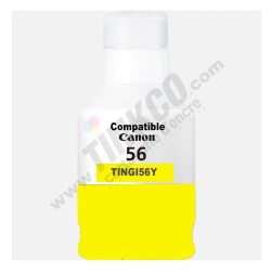 Bouteille  Compatible CANON GI-56Y (4432C001) jaune - bouteille d'encre compatible CANON