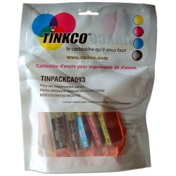 Cartouche encre Canon PGI-525 / CLI-526 - LOT de 5 cartouches génériques AVEC PUCE noirs et couleurs