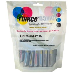 Cartouche encre Epson T0807 - Lot de 6 cartouches compatibles + 1 noire OFFERTE. Remplace la série Epson Colibri