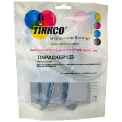 Cartouche encre Epson T1285 - Lot de 4 cartouches compatibles + 1 noire OFFERTE. Remplace la série Epson Renard