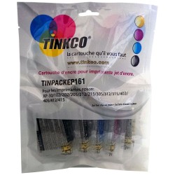 Cartouche encre Epson T1816 / 18XL - Lot de 4 cartouches compatibles + 1 noire OFFERTE. Remplace la série Epson Pâquerette XL