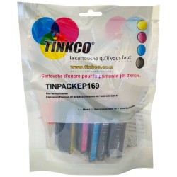 Cartouche encre Epson T2636 / 26XL Noir et Couleur - Pack de 5 compatibles Epson 26XL (ours polaire)