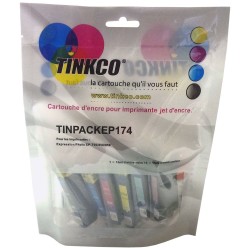 Cartouche encre Epson T2438 / 24XL - PRIX KO : pack de 6 compatibles. Remplace les cartouches Epson 24XL (éléphant)