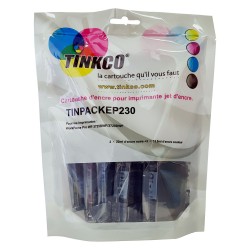 Cartouche encre Epson T3476 / 34XL - Pack de 4 cartouches noir et couleurs + 1 noire OFFERTE compatible Epson Balle de Golf