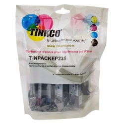 Pack de 4 cartouches noir et couleurs + 1 noire OFFERTE compatible Epson 35XL / T3596 série Cadenas