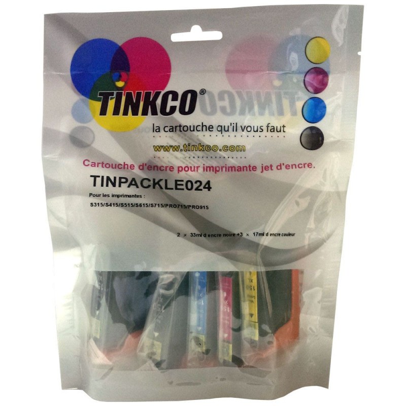 Lexmark 150XL - Pack de 5 cartouches noir et couleurs compatibles équivalentes au modèle Lexmark n°150XL / 14N1919E