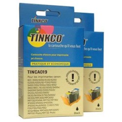 LOT de 2 cartouches d'encre génériques équivalentes au modèle BCI3-EBK noir