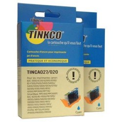 LOT de 2 cartouches génériques équivalentes au modèle BCI-3EC cyan