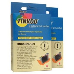 LOT de 2 cartouches génériques équivalentes au modèle BCI-3EM magenta