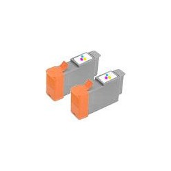 LOT de 2 cartouches génériques équivalentes au modèle BCI-24 C couleur